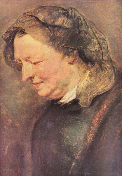 Portrait of an old woman by Rubens